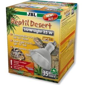 Jbl ReptilDesert L-U-W Light alu - Металхалогенна слънчева светлина (прожектор) за пустинни терариуми, 35 W
