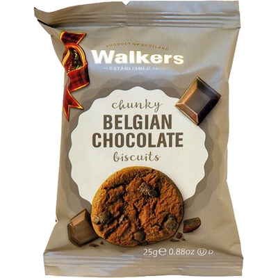 Walker's Walkers Sušenky Čokoládové s kousky belgické čokolády 25 g