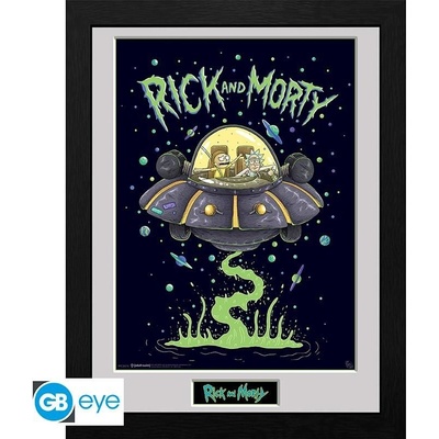 Rick and Morty Zarámovaný plakát -Loď