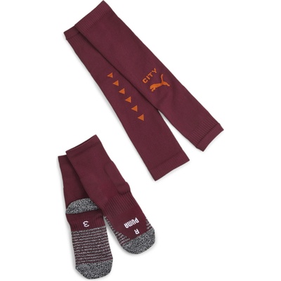 PUMA Мъжки чорапи Puma Team Mcfc Stacked Logo Socks Promo Football Sock Mens - Aubergine