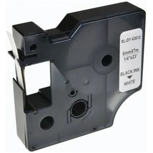 G&G RM-GG-810 / DYMO LM 160 / BLACK ON WHITE - 6mm x 7m (RL - D - 43613)
