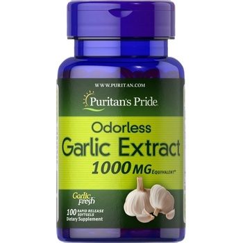 Image 1 of Puritan's Pride Odorless Garlic 1000 mg [100 Гел капсули]