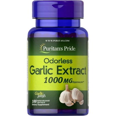 Puritan's Pride Odorless Garlic 1000 mg [100 Гел капсули]
