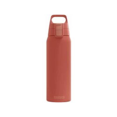 SIGG - Insulated drinking bottle - Thermos bottle Shield Therm One Eco Red carbonated drinks - Leak-proof - Dishwasher safe - BPA-free - 90% recycled stainless steel - Rust red - 0.75L - 6021.20