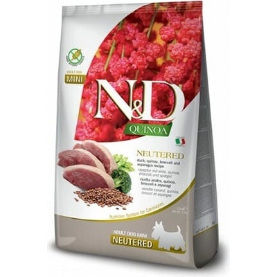 N&D Quinoa Neutered Duck & Broccoli & Asparagus Mini 7 kg