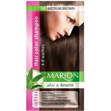 Marion Hair Color Shampoo 58 Medium Brown barevný tónovací šampon středně hnědá 40 ml