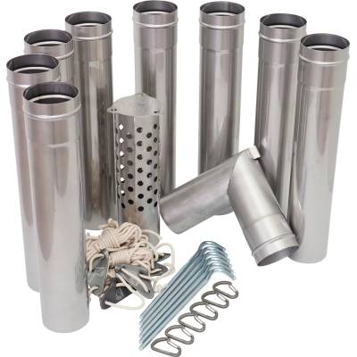 Nordisk Разширение за палатка Nordisk Torden Chimney Pipe Set Tent extension - Steel - размер One Size (525-0661-0111)