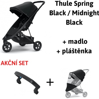 Thule Spring Black Midnight Black 2022 + madlo + pláštenka