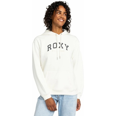 Roxy Surf Stoked Hoodie Brushed E biela tmavo sivá