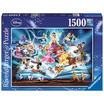 Ravensburger Пъзел Ravensburger - Книга с приказки на Дисни, 1500 части (163182)