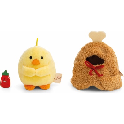 NICI MyMochi Kuře Tschieps v kostýmu kuřecí stehýnko a chilli om. 8 cm