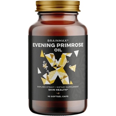 BrainMax Primrose oil BIO pupálkový BIO olej 90 rostlinných softgelových kapslí