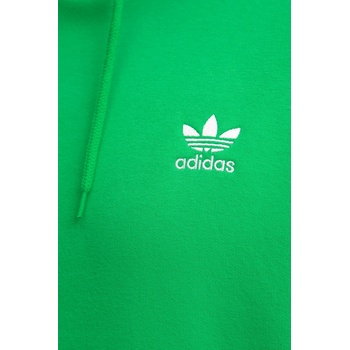 Adidas Суичър adidas Originals Essential мъжки в зелено с качулка с изчистен дизайн JN0237 (JN0237)