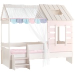 Carmen Детско легло къща pink house - 90 х 200 - розово - igrachko