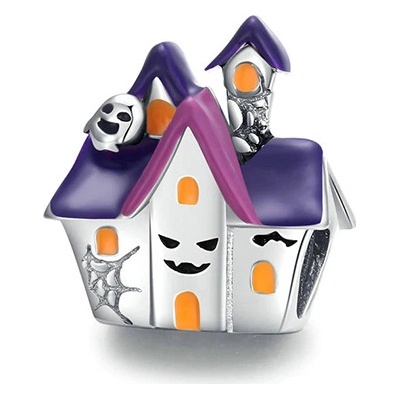 P&J Jewellery Stříbrný přívěsek Halloweenský dům HSB02