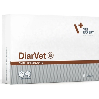 VetExpert Diarvet Small breed doplňky stravy pro psy a kočky 6 tablet
