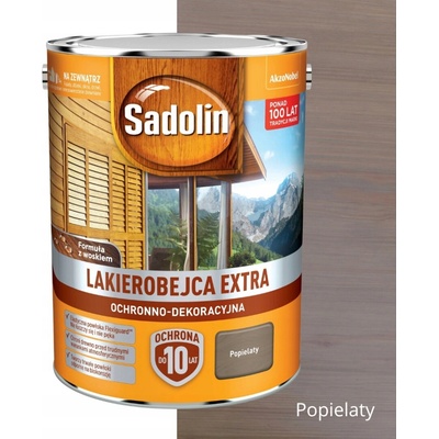 Lazura s lakem Sadolin rozpouštědlová 5 l šedopopelavá
