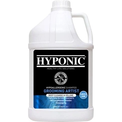 Hyponic Grooming Artist Hluboce Čistící a Objemový šampon pro psy 3800 ml + pumpička