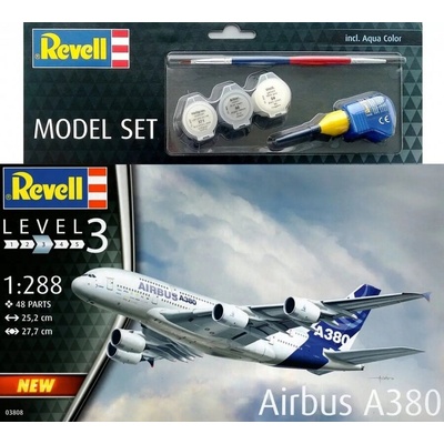 Revell Комплект за сглобяване, Revell, Airbus A380, 47 части (R63808)