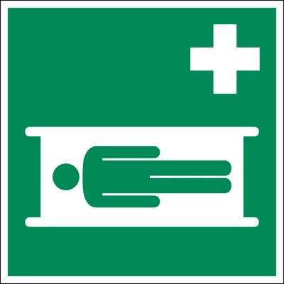 Značka Nosidlá, ISO 7010, plast, fotoluminiscenčná, 200 x 200 mm, BJ = 5 ks