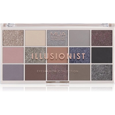 MUA Make Up Academy Eyeshadow Collection 15 Shade Palette палитра сенки за очи цвят Illusionist 12 гр