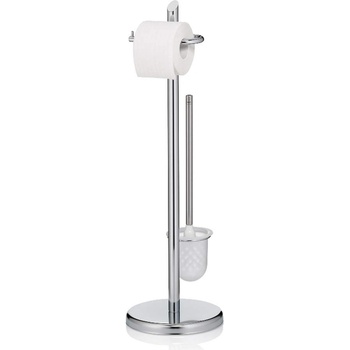 Kela Хромиран комплект стойка за тоалетна хартия и четка за тоалетна KELA от серия Ken