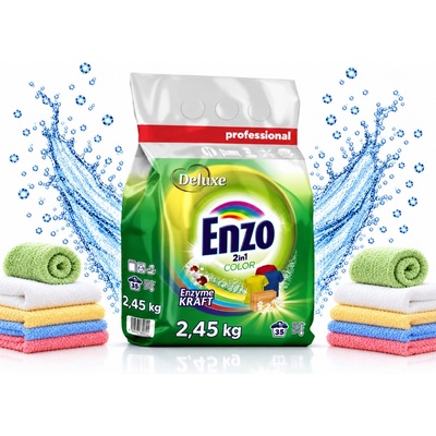 Deluxe Enzo prací prášek Professional 2in1 Color 2,45 kg 35 PD