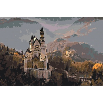 Vymalujsisam Maľovanie podľa čísiel Zámok Neuschwanstein