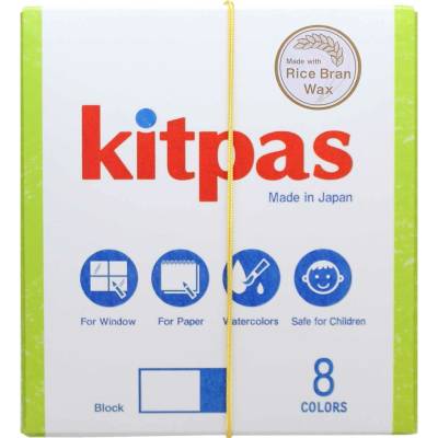 Kitpas Block voskové pastelky 8 ks