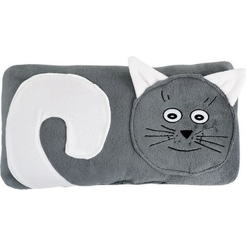 Bellatex Tvarovaný vankúš Mačička 45x30