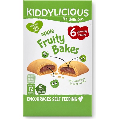 Kiddylicious Koláčky s jablečno-broskvovo-banánovou náplní 6x22 g