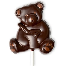 DP chocolate Lízanka Macko z horkej čokolády 20 g