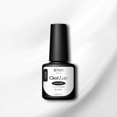 ENII NAILS Gel lak Ceramic 02 Ivory gelový lak 5 ml