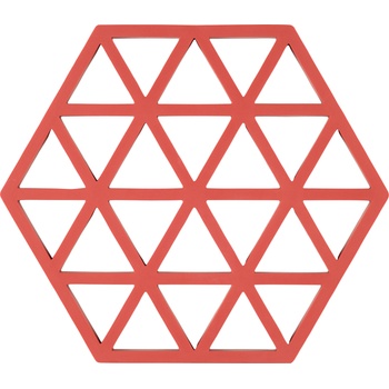 Zone Denmark Triangles Поставка за горещи съдове, червена (36557)