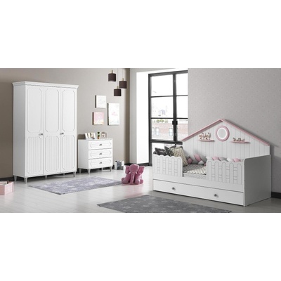 Детски комплект Alvin Бял