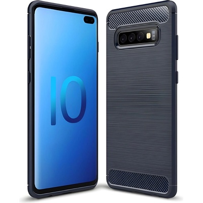 Izmael Carbon Shield TPU калъф за Samsung Galaxy S10 - Черен KP9501 (9501)