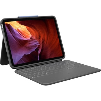 Logitech Rugged Folio за iPad (10-то поколение) - Oxford Grey - UK (920-011206)