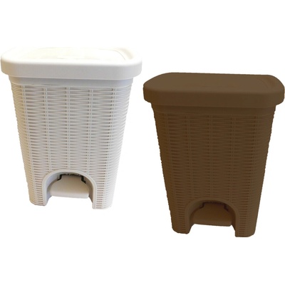 Makro - Koš odpadkový 25 l šlapací, imitácia rattanu