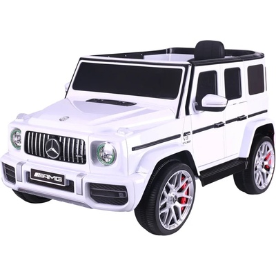 ROLLZONE Mercedes G63 12V - Детски акумулаторен джип, Бял, EVA гуми (S306-white)