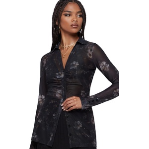 KILLSTAR дамска риза KILLSTAR - Autumna - Black/Multi - KSRA014830