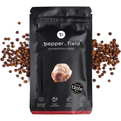 Pepper Field kampotský Pepř tmavě červený doypack 50 g – Zbozi.Blesk.cz