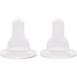 Baby Care Силиконови биберони за шише с широко гърло Lorelli - Baby Care, Размер М, 2 броя (1022053)