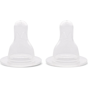 Baby Care Силиконови биберони за шише с широко гърло Lorelli - Baby Care, Размер М, 2 броя (1022053)