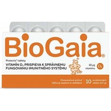 BioGaia ProTectis s vitamínom D tbl pomarančová príchuť 10 ks