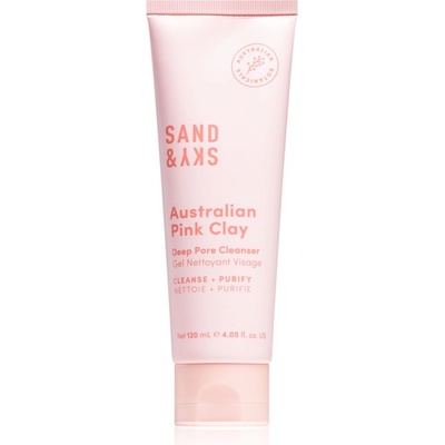 Sand&Sky Australian Pink Clay Deep Pore Cleanser почистващ и премахващ грима гел с детокс ефект 120ml