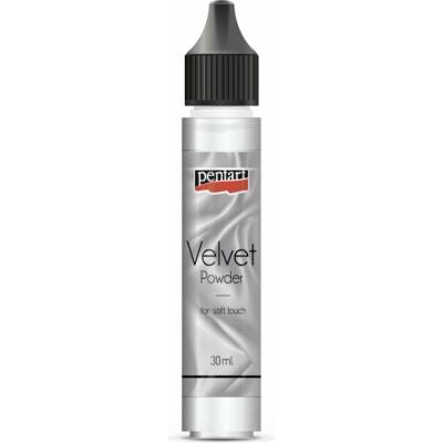 Sametový prášek na dekorování Pentart - White 30 ml