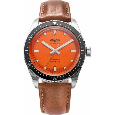 Vulcain Skin Nautique Orange - Brown Plain
