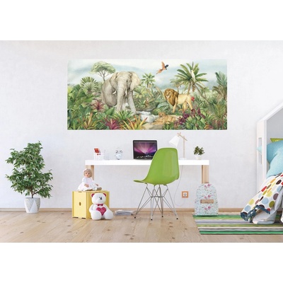 Ag Design FTDNH-5509 Dětská vliesová fototapeta na zed' Zvířata Divočiny, rozměry 170 x 75 cm