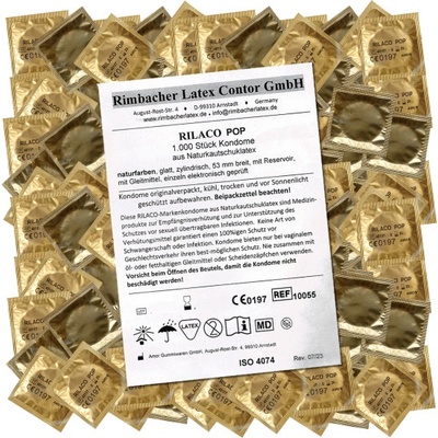 Rilaco Bulk-Pack Pop Nature lubricated 1000 ks