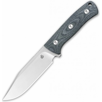 QSP Knife Bison V2, Satin D2 Blade, Denim Micarta Handle QS134-B